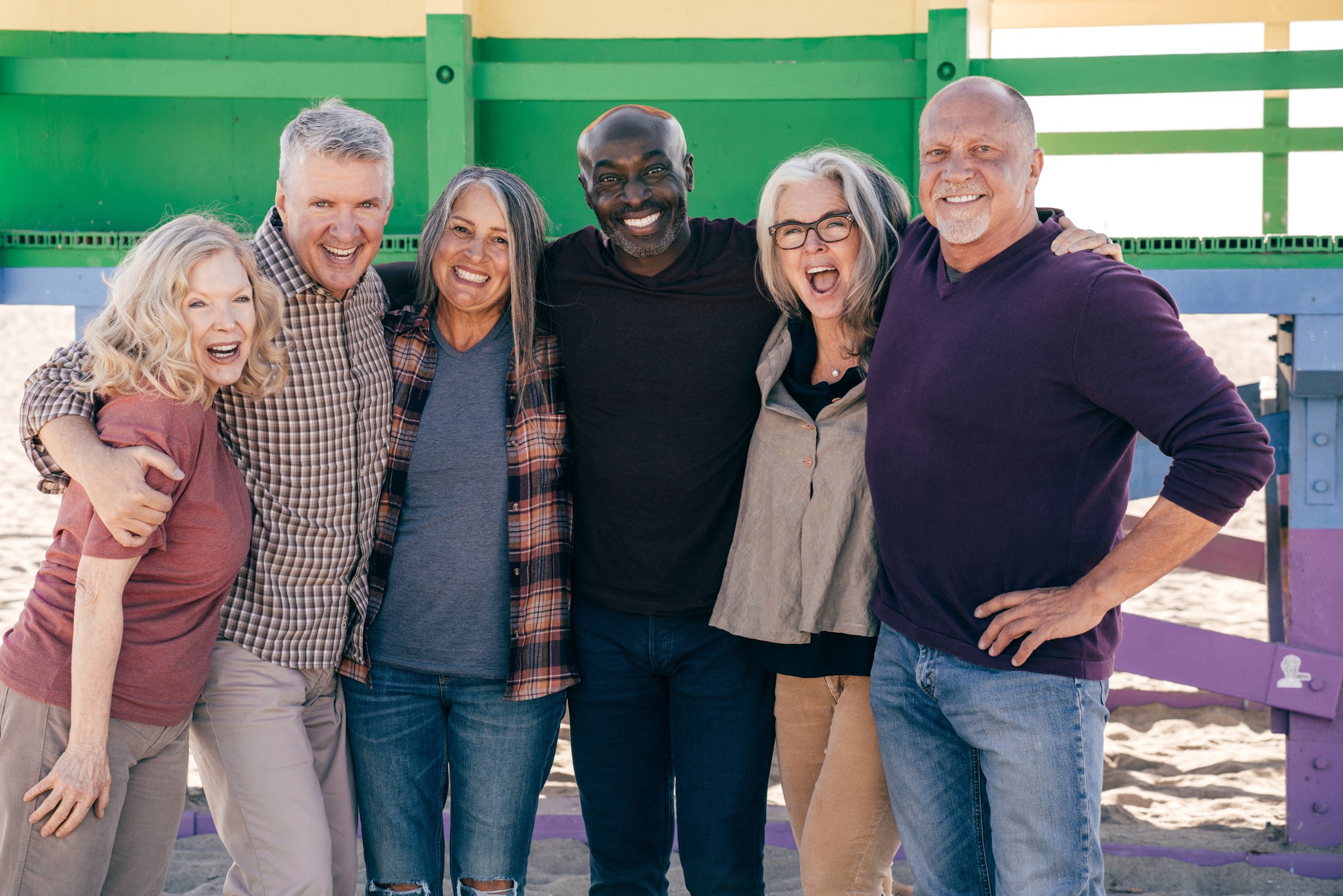 Senior group on vacation